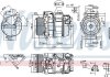 Фото автозапчасти компрессор кондиционера BMW 1 (E81), 1 (E82), 1 (E87), 1 (E88), 3 (E90), 3 (E91), 3 (E92), 3 (E93), 5 (E60), 5 (E61), 6 (E63), 6 (E64) 2.5/3.0 12.04-12.13 NISSENS 890390 (фото 1)