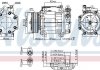 Фото автозапчастини компресор кондиціонера VOLVO C30, S40 II, S60 II, S80 II, V50, V60 I, V70 III 1.6D/2.0D 10.07-12.15 NISSENS 890584 (фото 1)