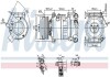 Фото автозапчасти компресор кондиціонера NISSENS 890599 (фото 6)