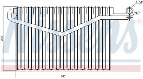 Фото автозапчастини випаровувач, кондиціонер NISSENS 92244