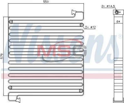 Фото автозапчасти радиатор кондиционера VOLVO NISSENS 940550