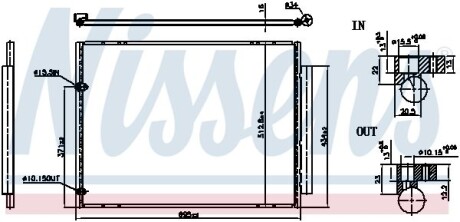 Фото автозапчасти радіатор кондиціонера NISSENS 940848