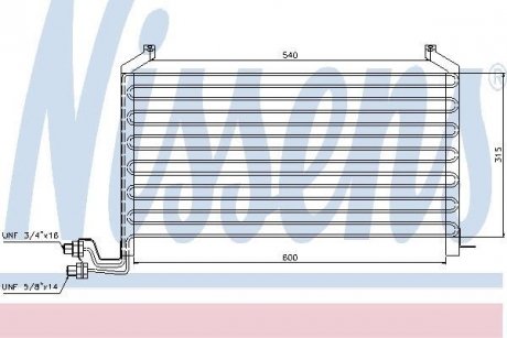 Фото автозапчастини радіатор кондиціонера SAAB 900 I 2.0/2.1 09.78-06.94 NISSENS 94088