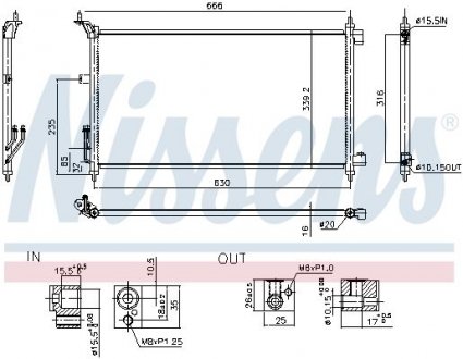 Фото автозапчастини skraplacz NISSAN JUKE 10 LIVINA 06- TIIDA 05 BLUEBIRD SYLPHY 06 NISSENS 941074