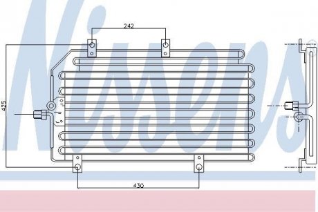 Фото автозапчасти радиатор кондиционера ALFA ROMEO GTV, SPIDER 2.0/3.0 04.95-10.05 NISSENS 94816