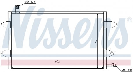 Фото автозапчасти радиатор кондиционера Volkswagen GOLF IV 1.6-2.0 06.98-06.02 NISSENS 94905