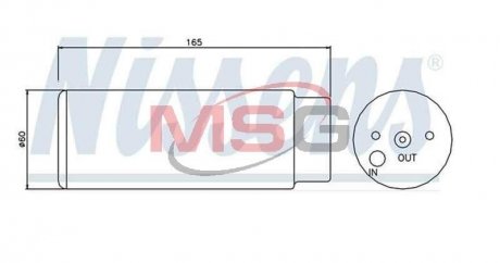 Осушувач кондиціонера MERCEDES M (W163) 2.3-5.4 02.98-06.05 NISSENS 95380