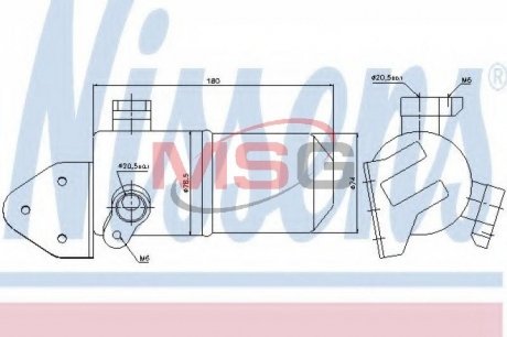 Осушувач кондиціонера AUDI A8 2.8-4.2 10.02-07.10 NISSENS 95433