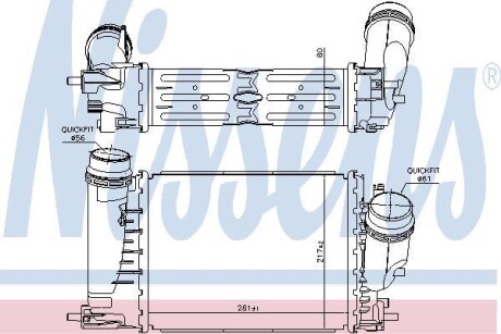 Фото автозапчастини інтеркулер NISSENS 961429