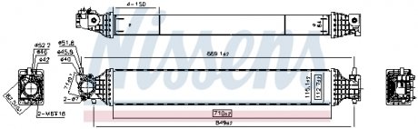 Фото автозапчасти интеркулер HONDA CR-V V 1.5 12.16- NISSENS 961542