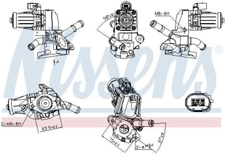 Фото автозапчасти клапан EGR NISSENS 98238