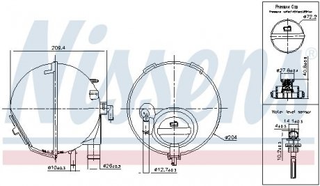 Фото автозапчастини бачок компенсаційний First Fit NISSENS 996186