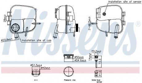 Фото автозапчастини бачок компенсійний NISSENS 996303