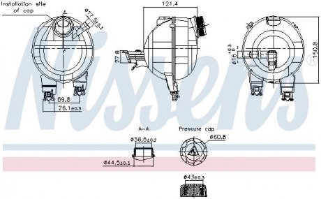 Фото автозапчастини бачок компенсаційний First Fit NISSENS 996306 (фото 1)