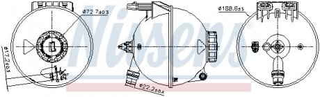 Фото автозапчасти розширювальний бачок NISSENS 996309