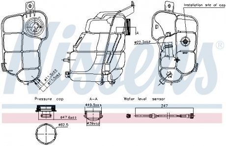 Фото автозапчастини бачок компенсаційний First Fit NISSENS 996318