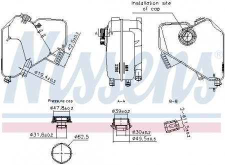 Фото автозапчастини бачок компенсаційний First Fit NISSENS 996322