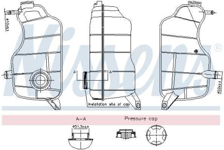 Фото автозапчасти zbiornik wyr¢wn. First Fit FORD FIESTA 96- OPEL INSIGNIA 09- OPEL INSIGNIA 17 NISSENS 996329