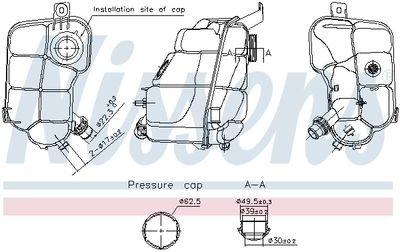 Фото автозапчасти бачок компенсаційний First Fit NISSENS 996337