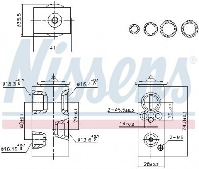 Фото автозапчасти клапан кондиціонера First Fit NISSENS 999457