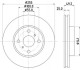 Фото автозапчастини диск гальмівний передній Toyota Corolla 1.4, 1.6, 1.8 (02-07) NISSHINBO ND1030K (фото 1)