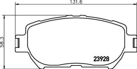 Фото автозапчасти колодки тормозные дисковые передние Toyota Camry 2.4, 3.0, 3.3 (01-06) NISSHINBO NP1017