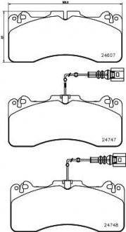 Фото автозапчасти колодки тормозные дисковые передние Lexus GS (15-), LS (12-) NISSHINBO NP1161