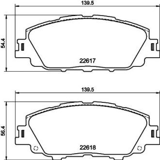 Фото автозапчасти колодки тормозные дисковые передние Toyota Corolla (E21) (19-) NISSHINB NISSHINBO NP1176