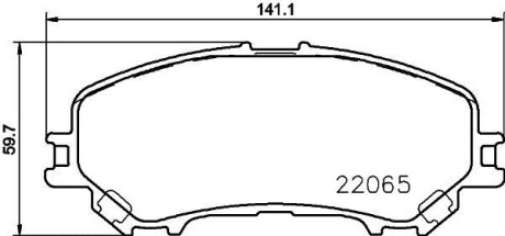 Фото автозапчасти колодки тормозные дисковые передние Renault Kadjar (15-) NISSHINBO NP2074