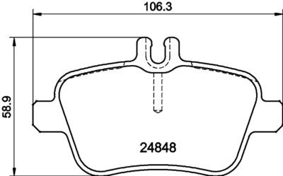 Колодки тормозные дисковые задние Infiniti Q30 (15-) NISSHINBO NP2079 (фото 1)