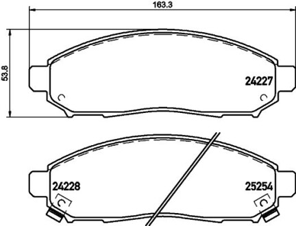 Фото автозапчасти колодки тормозные дисковые передние Nissan Leaf (ZE0) (10-), NV200 (14-) NISSHINBO NP2082