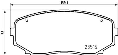 Фото автозапчасти колодки тормозные дисковые передние Mitsubishi Eclipse Cross (17-) NISSHINBO NP3051