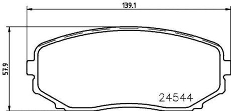 Фото автозапчасти колодки тормозные дисковые передние Mazda CX-7, CX-9 2.2, 2.3, 3.5, 3.7 (06-) NISSHINBO NP5015