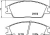 Фото автозапчасти колодки тормозные дисковые передние Hyundai Accent 1.3, 1.5 (94-00) NISSHINBO NP6000 (фото 1)