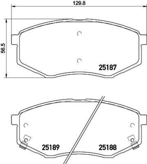 Фото автозапчасти колодки тормозные дисковые передние Hyundai i20 1.4, 1.6 (10-) NISSHINBO NP6039