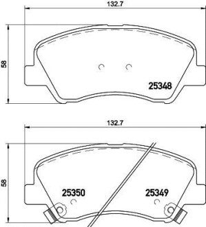 Фото автозапчастини колодки гальмівні передні дискові Hyundai Accent, i20/Kia rio 1.2, 1.4, 1.6 (11-) NISSHINBO NP6041