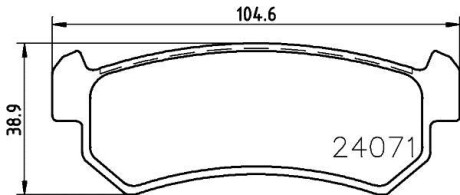 Фото автозапчасти колодки тормозные дисковые задние Daewoo Nubira/Chevrolet Lachetti 1.6, 1.8 (03-) NISSHINBO NP6045