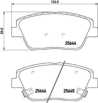 Фото автозапчасти колодки тормозные дисковые передние Kia Optima 2.0, 2.4 (10-) NISSHINBO NP6049