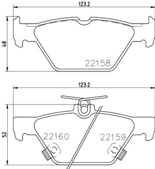 Фото автозапчастини гальмівні колодки SUBARU Outback задній 15 NISSHINBO NP7016