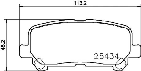 Фото автозапчасти комплект тормозных колодокHONDA/ISUZU ODYSSEY (RC1, RC2, RC4); ODYSSEY (RL5); PILOT; PILOT; MU 7 Clo NISSHINBO NP8043 (фото 1)