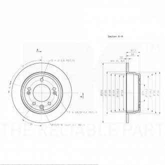 Фото автозапчасти гальмівний диск зад. Hyundai I30/Kia Ceed 06- (262x10) NK 203527