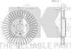 Гальмівний диск Opel Astra J, Astra J Gtc, Cascada, Zafira C 1.3D-2.0D 09.09- NK 203675 (фото 3)