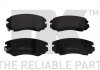 Фото автозапчасти тормозные колодки передние (17.3mm) Hyundai Tucson 2.0CRDI 04-/Kia Sportage 04- NK 223425 (фото 1)