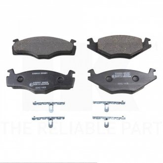 Фото автозапчасти тормозные колодки передние (19.7mm) Seat Ibiza; Golf/Jetta/Passat 8/83-(несим-е) NK 229969