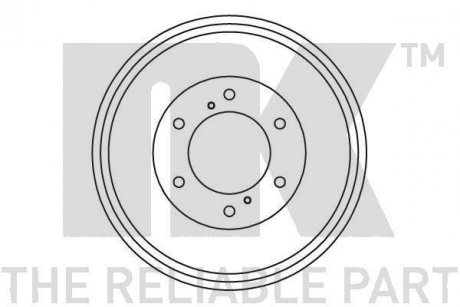 Фото автозапчасти гальмівний барабан NK 262204