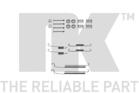 Фото автозапчастини монтажный к-т колодок барабанных NK 7919756