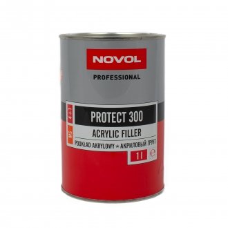 PROTECT 300 акриловий грунт 4+1 жовтий 1,00л x6 Отверджувач 0,025кг NOVOL 37001 (фото 1)