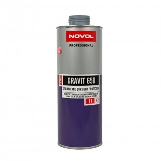 GRAVIT 650 Антокорозійне покриття + герметик 2 в 1 1,0 л Novol 37761 (фото 1)