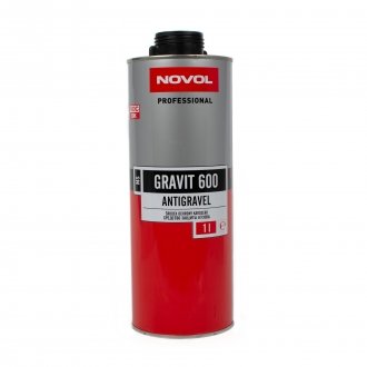 GRAVIT 600 Антикорозійне покриття MS - чорне 1,0л x12 Novol 37841 (фото 1)