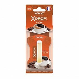 Ароматизатор целюлозний із капсулою серія X Drop - Coffee (25шт/ящ) NOWAX NX00054